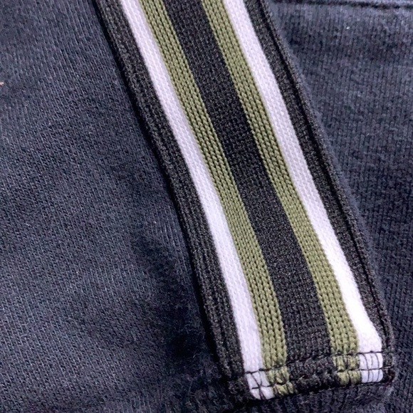 DEX Hooded black pullover sweatshirt arm piping medium - Picture 3 of 7